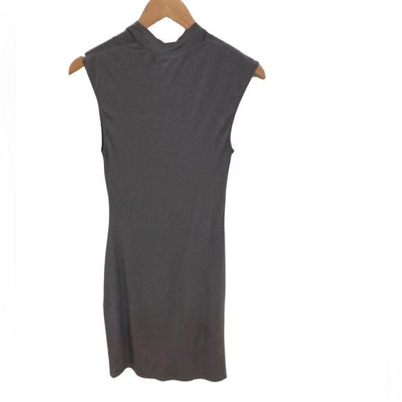 Sleek & Stretchy Max Studio Dress in Grey - Picture 2 of 5